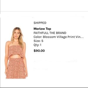 Faithfull the brand NWT crop top